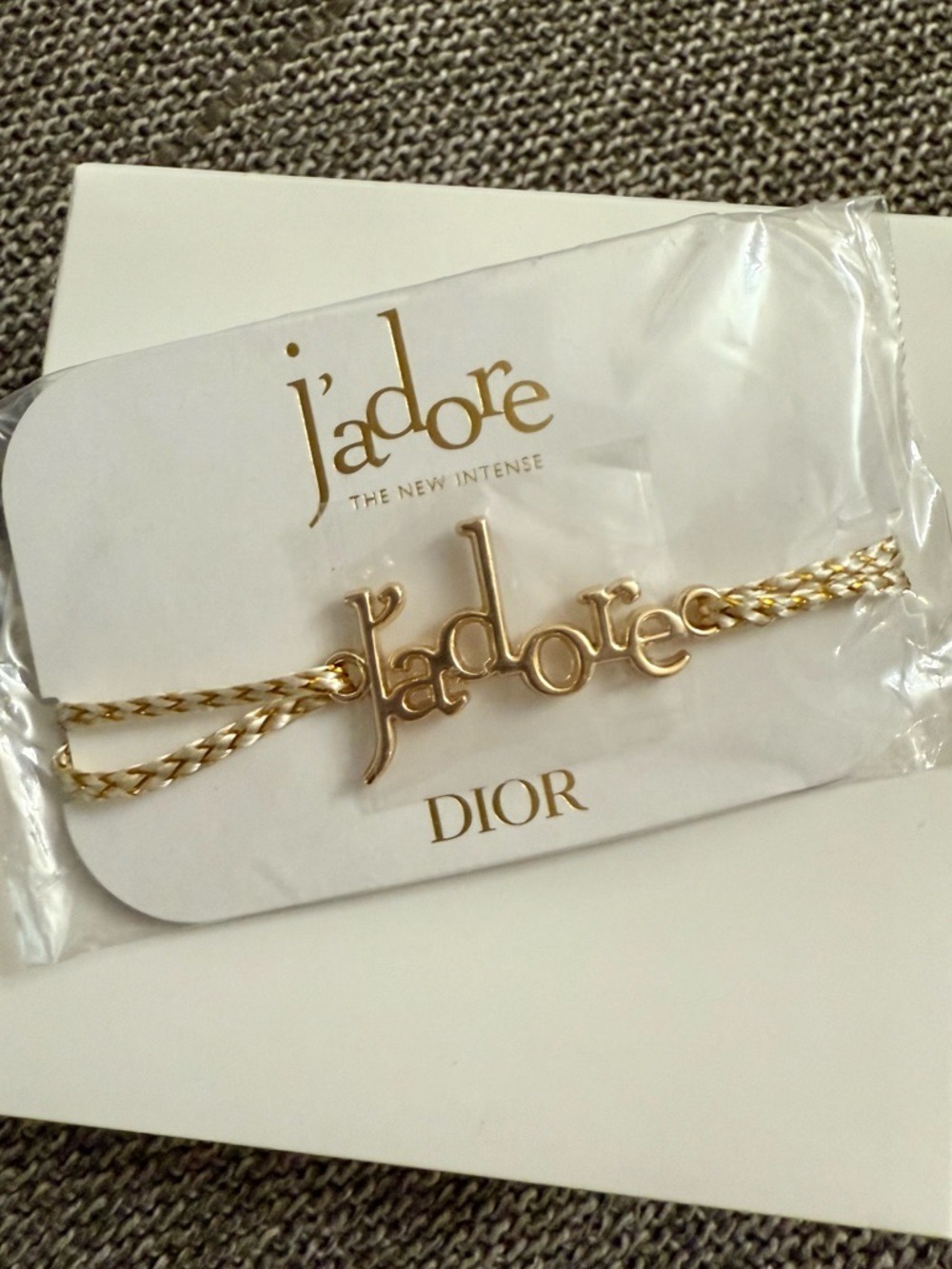 Dior Jadore Script Cord Bracelet New Authentic
